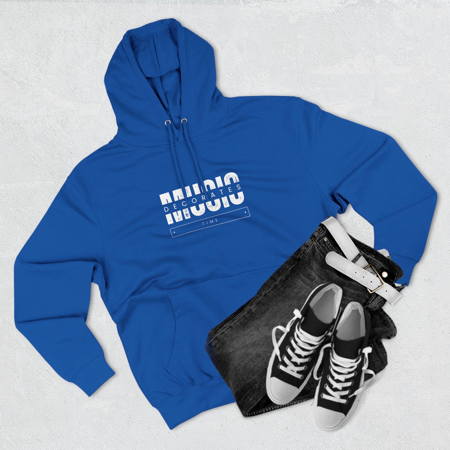 Music Decorates Time Premium Hoodie