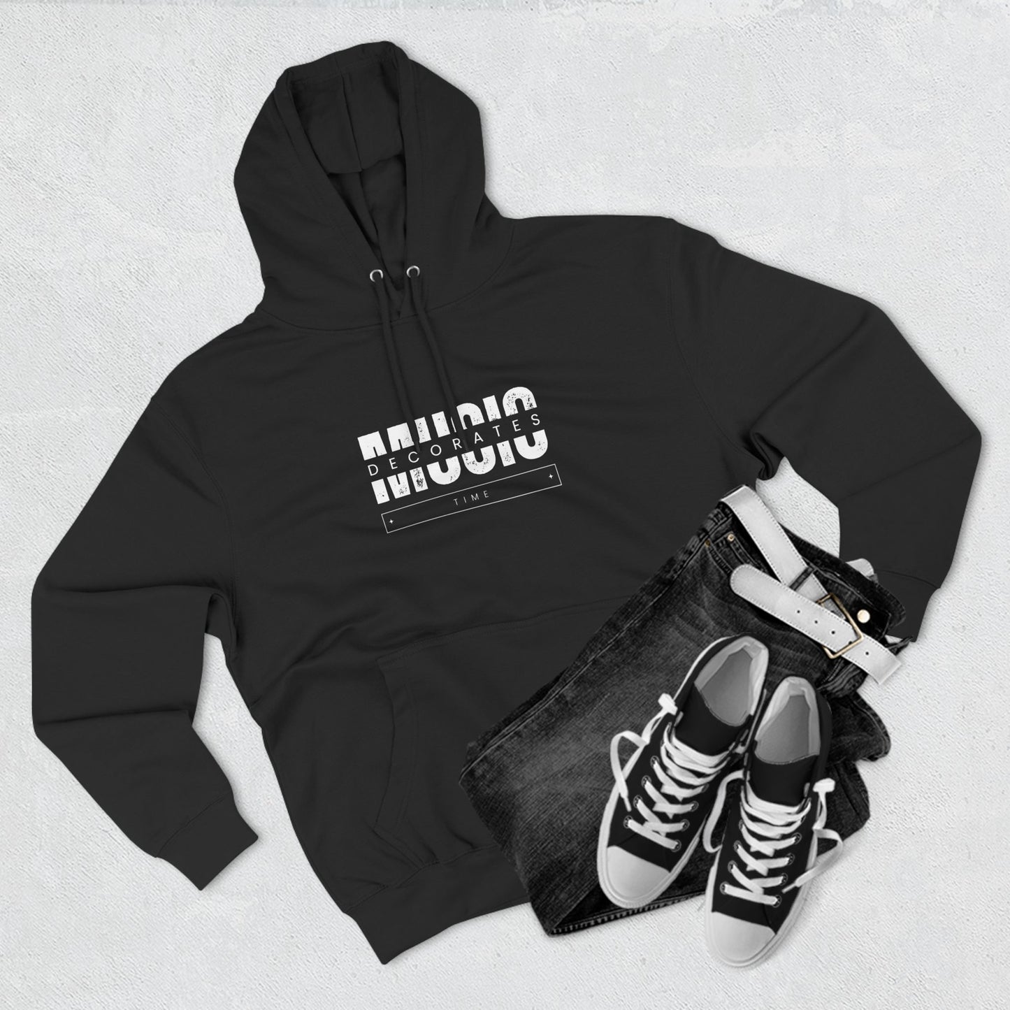 Music Decorates Time Premium Hoodie